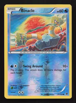 Binacle 22/124 Reverse Holo 2016 | Fates Collide | Pokemon Card - Image 1