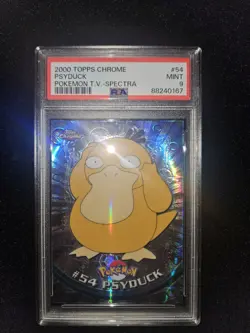 Psyduck Spectra PSA 9 Pokemon Topps Chrome - Image 2