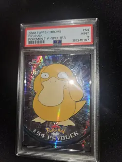 Psyduck Spectra PSA 9 Pokemon Topps Chrome - Image 3