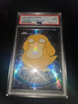 Psyduck Spectra PSA 9 Pokemon Topps Chrome - Image 4
