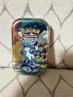 Prismatic Evolutions Mini Tin - Glaceon Art - Sealed Brand NEW - Pokemon TCG - Image 1