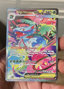 Mega Venusaur ex 177/132 Special Illustration Rare SIR Pokemon Mega Evolution NM - Image 2