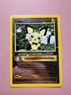 Pokemon Pichu TCG Reverse Holo Card 35/53 WOTC Promo - Image 1
