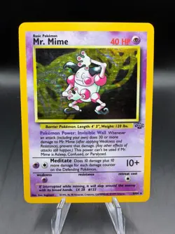 TCG POKEMON MR. MIME JUNGLE HOLO 6/64 - Image 1