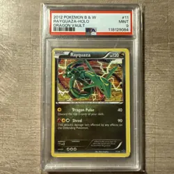 2012 POKEMON B&W DRAGON VAULT #11 RAYQUAZA-HOLO PSA 9 - Image 1