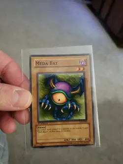 Yugioh LOB-083 Meda Bat Legend Of Blue Eyes 1st Edition Never Played With NM-MT - Image 1