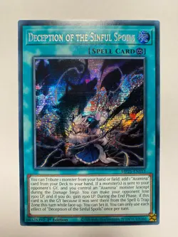 Deception of the Sinful Spoils MP25-EN113 2025 Mega-Pack 1st Edition Yugioh - Image 1