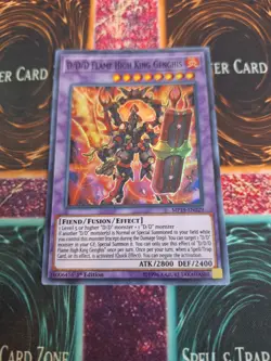 Yu-Gi-Oh! D/D/D Flame High King Genghis MP19-EN229 Super Rare 1st Edition NM - Image 1