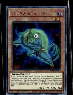 Yugioh D/D Swirl Slime 1st Edition Ultra Rare GFP2-EN074 - Image 1