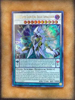Yugioh D/D/D Super Doom King Bright Armageddon BLLR-EN007 Ultra Rare 1st Ed NM - Image 1