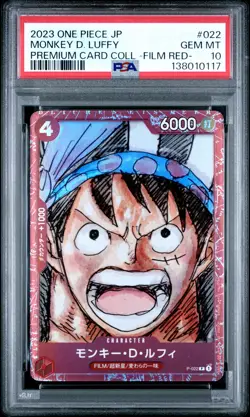 2023 ONE PIECE JPN PREMIUM COLLECTION ONE PIECE FILM RED MONKEY D. LUFFY PSA 10 - Image 1