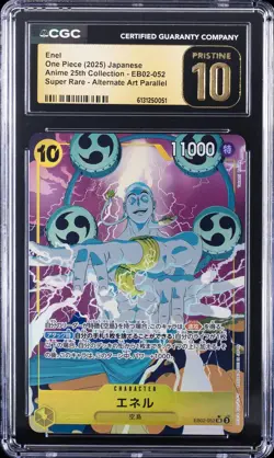 2025 ONE PIECE JAPANESE ANIME 25TH COLLECTION #EB02-052 ENEL CGC 10 PRISTINE - Image 1