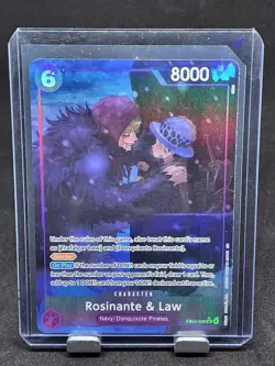 ROSINANTE & LAW #38 (EB04-038) SR ALT ART – AZURE SEA’S SEVEN – ONE PIECE - Image 1