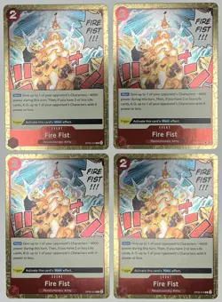 x4 Fire Fist OP05-019 R Awakening of the New Era One Piece English NM - Image 1