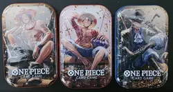 One Piece Tin Pack Set Vol 2 Set of 3 [TS-02 OP-13] Sealed Bandai - Image 1
