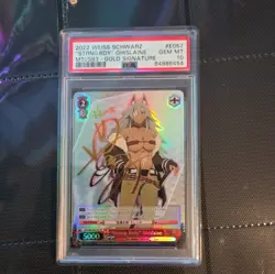 Weiss Schwarz Strong Body Ghislaine Gold Signature SP MTI/S83 PSA 10 - Image 1