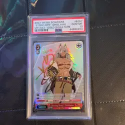 Weiss Schwarz Strong Body Ghislaine Gold Signature SP MTI/S83 PSA 10 - Image 2