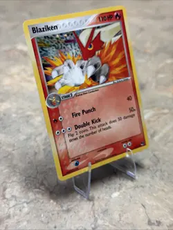 🔥 Blaziken #1/17 Holo Rare LP | POP Series 1 Vintage 2004 Pokemon Card - Image 3