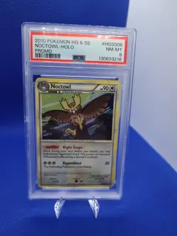 2010 Noctowl #HGSS06 Holo Black Star Promo Pokemon Card - Image 1