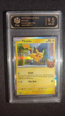 TOC 9/9.5 Pikachu Trick or Treat Holo English Pokemon Graded Card Lot*5 GL15 - Image 5