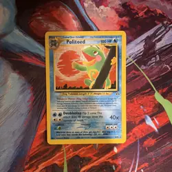 Pokemon TCG Politoed Neo Discovery 8/75 Holo Rare 100 HP Stage 2 Card English - Image 1