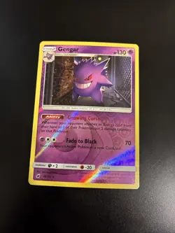 Gengar - 38/111 - Pokemon Crimson Invasion Sun & Moon Reverse Holo Rare Card - Image 1