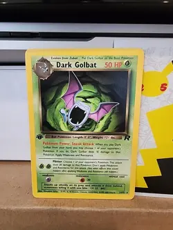 Pokemon Team Rocket Dark Golbat 1st Edition Non-Holo Rare 24/82 Card Minty!! - Image 1
