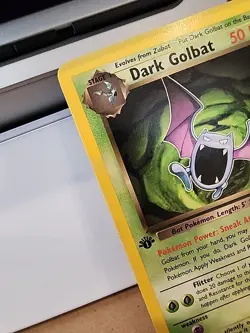 Pokemon Team Rocket Dark Golbat 1st Edition Non-Holo Rare 24/82 Card Minty!! - Image 3