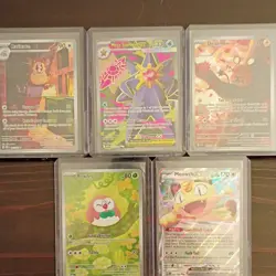 Pokemon Holo Card Lot Raticate Mega Starmie EX Dedenne Meowth EX 5 Cards - Image 1
