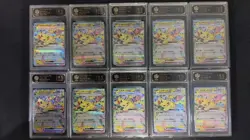 TOC 9.5 Gem-Mint Pikachu ex Pokemon Card (Japanese M2a 044/193 RR lot*10 GL15 - Image 1