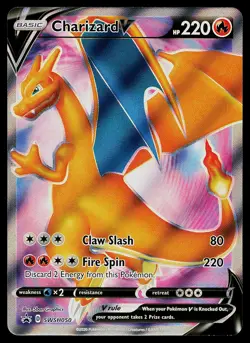 Pokemon Card Sword & Shield Promo Charizard V SWSH050 Holo - Image 1