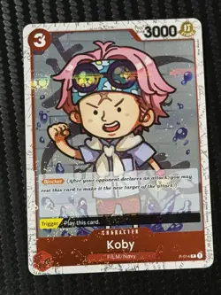 One Piece Jolly Roger Holo Film Red Koby P-014/241 Promotion Cards NM TCG CCG - Image 1