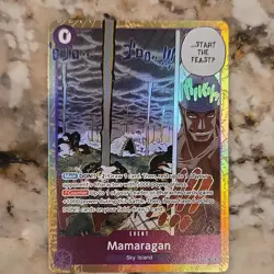 Bandai Mamaragan Event Card Sky Island Foil OP04-084 One Piece CCG - Image 1