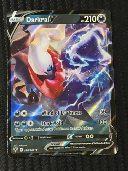 Darkrai V 098/189 Ultra Rare Astral Radiance Pokemon Card NM - Image 1