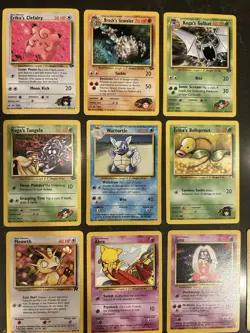 Vintage Pokemon Card Lot Gym Hero Challenge Rocket Base First Edition + Pikachu - Image 3