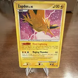 Pokemon Zapdos 14/100 Majestic Dawn Holo Rare Basic Card HP100 English - Image 1