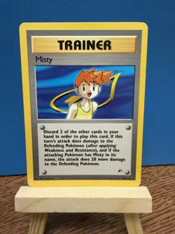 Pokemon TCG Misty 102/132 Gym Heroes Regular WOTC Vintage Card - Image 1