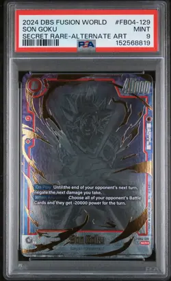 2024 DRAGON BALL SUPER CARD GAME FUSION WORLD ULTRA LIMIT SON GOKU PSA 9 - Image 1