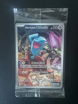 Team Rocket's Wobbuffet 203 Sv: Scarlet & Violet Promo Cards - Sealed - Image 2