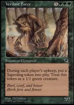 1x Verdant Force Moderate Play, English Tempest MTG Magic - Image 1