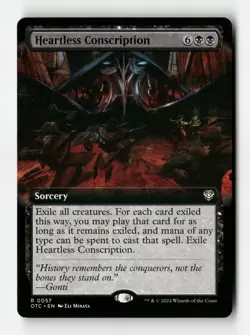 Heartless Conscription - Outlaws of Thunder Junction Commander - #57 - Non-Foil - Image 1