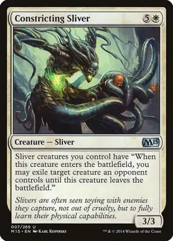 MTG Constricting Sliver ** Magic 2015 ** English (NM) - Image 1