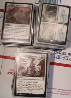 117 Pc. Magic The Gathering WHITE RARES & MYTHICS Lot (Mostly Commander Ed.) - Image 4