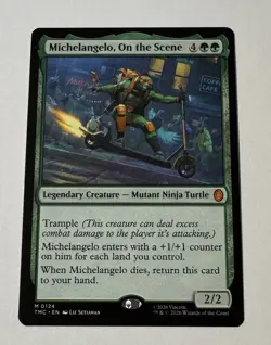 Michelangelo, On the Scene Commander Teenage Mutant Ninja Turtles MTG NM - Image 1