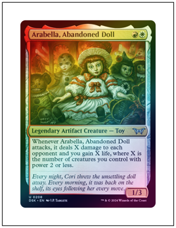 1x Arabella, Abandoned Doll, Foil, Magic the Gathering MTG NM - Image 1