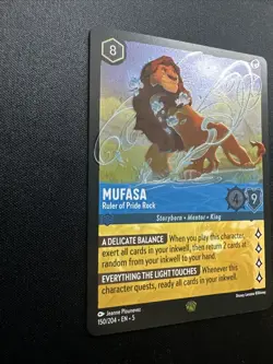 Mufasa - Ruler of Pride Rock 150/204 Shimmering Skies Cold Foil Lorcana Card NM - Image 3