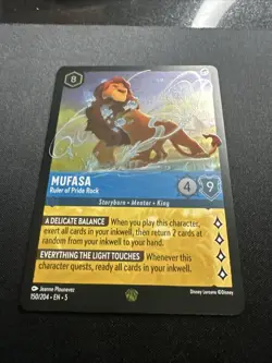 Mufasa - Ruler of Pride Rock 150/204 Shimmering Skies Cold Foil Lorcana Card NM - Image 4