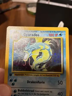 Pokemon TCG Gyarados Holo Rare Card Base Set 6/102, 1st Edition Dutch - Image 2