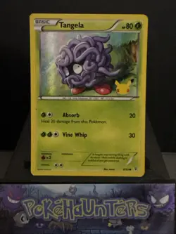 Pokemon Card Tangela 8/83 Generations 20th Anniversary Promo Played - Image 1