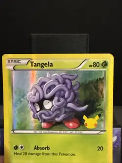 Pokemon Card Tangela 8/83 Generations 20th Anniversary Promo Played - Image 3